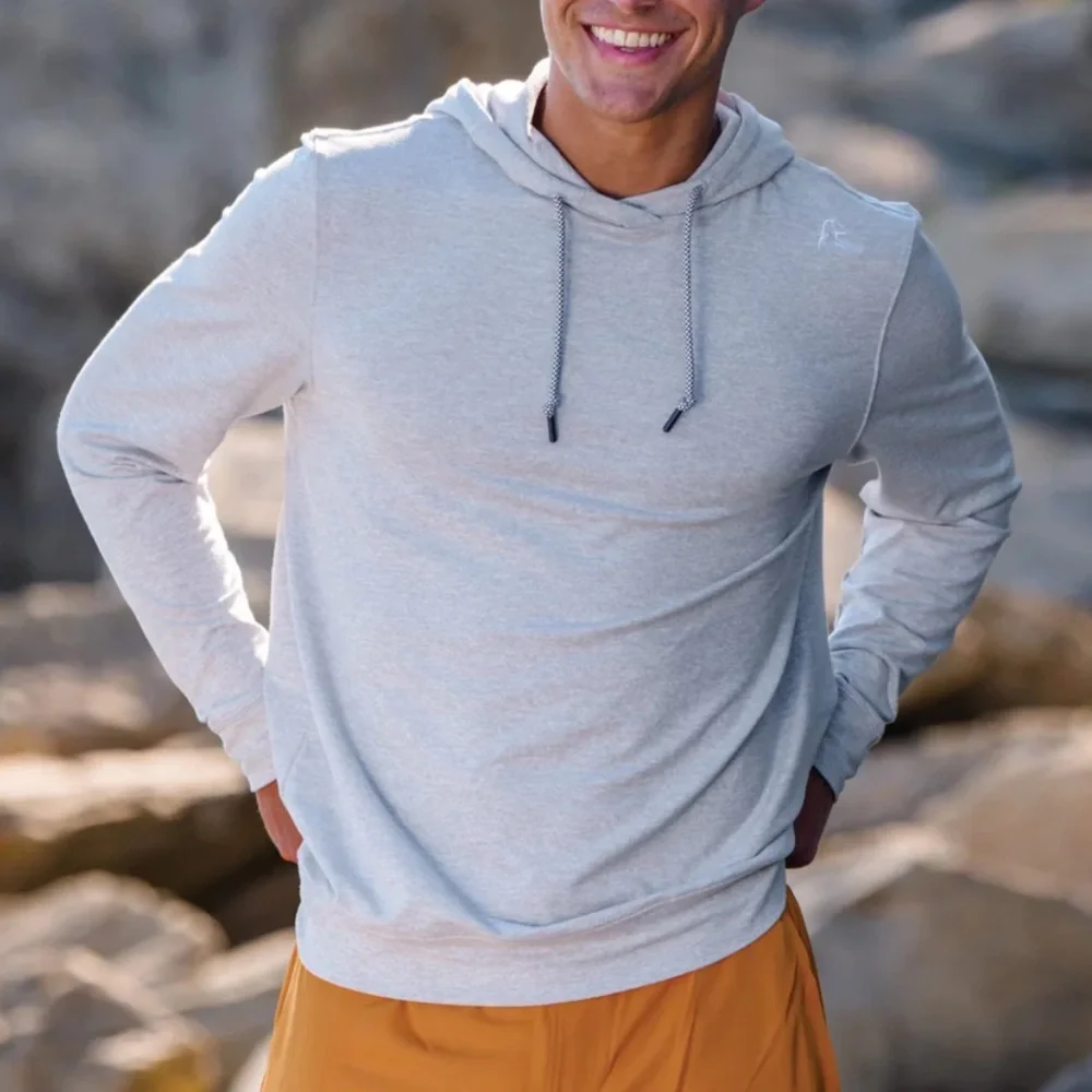 Rhoback Teal Blue Men's S Hesi Performance Hoodie - Picture 2 of 11